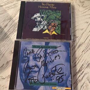 Tito Puente Autographed CD Set